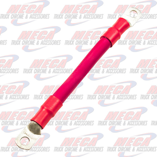 BATTERY HARNESS JUMPER CABLE, 2/0 GA, 8 1/2" POS., RED, PK 1