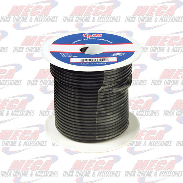 PRIMARY WIRE, 14 GAUGE, BLACK, 100 FT SPOOL