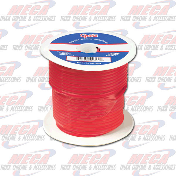 PRIMARY WIRE, 16 GAUGE, RED, 100 FT SPOOL
