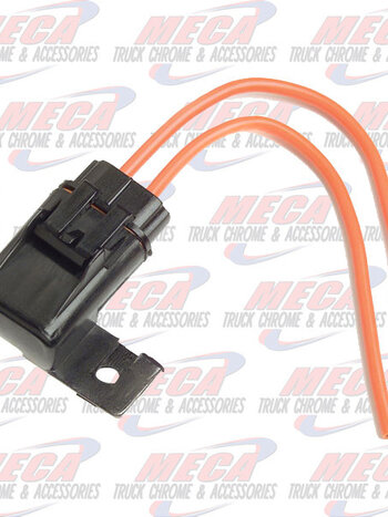 ATO FUSE HOLDER, 12 GA, 30 AMP, w CAP & MOUNTING T