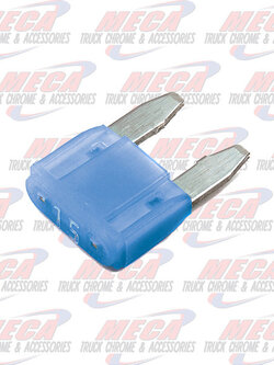 MINI Fuse w/LED, 15A, 2 PK