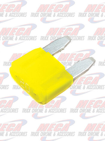MINI Fuse w/LED, 20A, 2 PK
