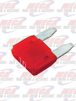 MINI Fuse w/LED, 10A,  2 PK