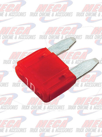 MINI Fuse w/LED, 10A,  2 PK