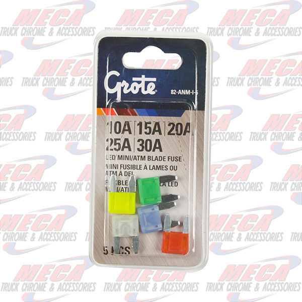 MINI Fuse LED Assortment, 5 PK