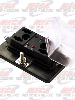 LED FUSE PANEL, MIN/ATM, 4 SLOT & COVER
