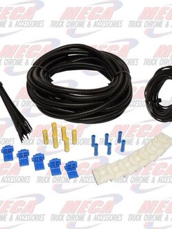 WIRING KIT - BLK LOOM BLK CABLE, BLK TIES