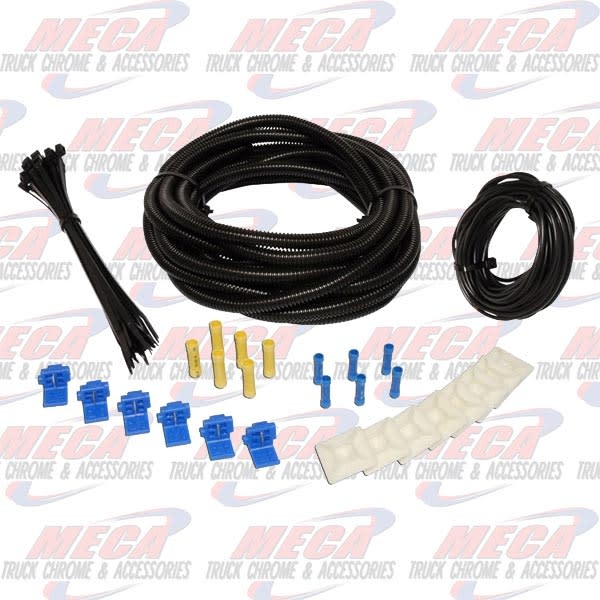 WIRING KIT - BLK LOOM BLK CABLE, BLK TIES