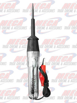 6/12V CIRCUIT TESTER, 24INCH LEAD WIRE W/ GROUND CLIP