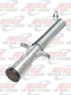 TRAILER PLUG, 6 POLE, W/GUARD, DIE CAST