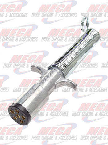 TRAILER PLUG, 6 POLE, W/GUARD, DIE CAST