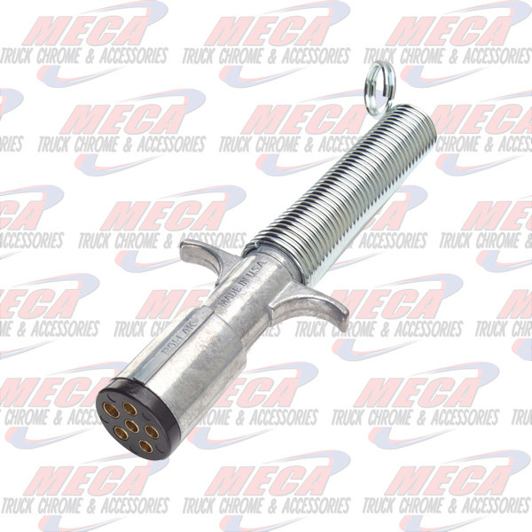 TRAILER PLUG, 6 POLE, W/GUARD, DIE CAST
