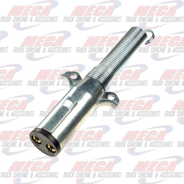 TRAILER PLUG WITH SPRING, 2 POLE, PK 1