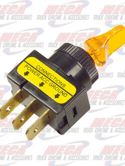 TOGGLE, ON/OFF,  D/BILL, 20 AMP, RED