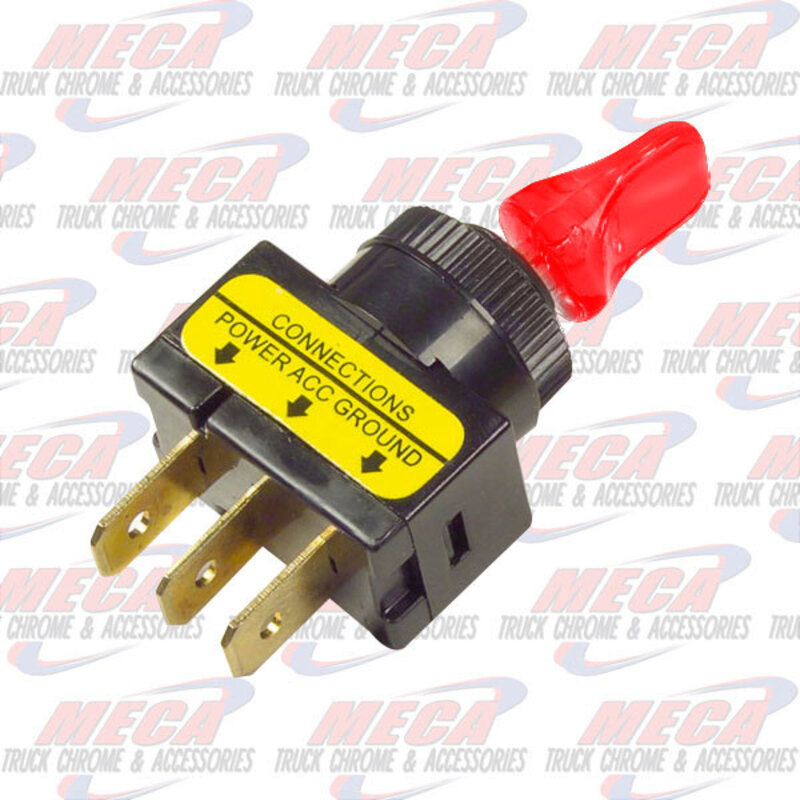 TOGGLE, ON/OFF,  D/BILL, 20 AMP, RED
