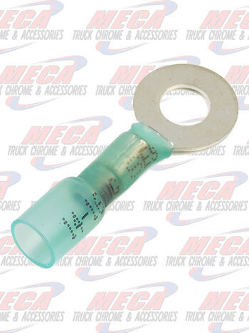 CRIMP & SOLDER RING, 16-14 GA, 1/4", PK 6