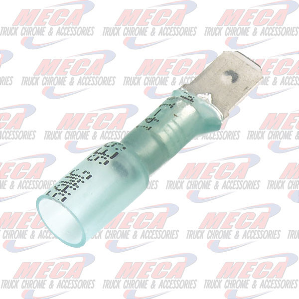 CRIMP & SOLDER Q.D., 16-14 GA, .250", MALE, PK 6