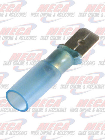 HEAT SHRINK MALE DISCONNECT, 16-14 GA, .250", PK15