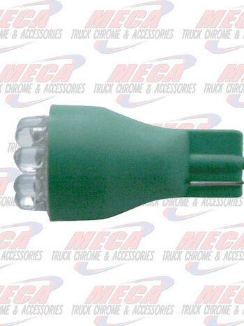 BULB 906 GREEN LED 2 PACK