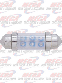 DOME LED BULB BLUE 10MM X 36MM 2PK