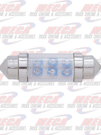 DOME LED BULB BLUE 10MM X 36MM 2PK