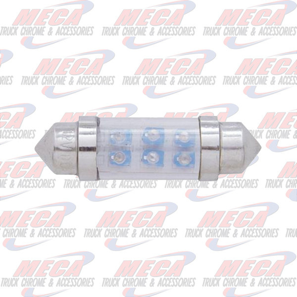 DOME LED BULB BLUE 10MM X 36MM 2PK