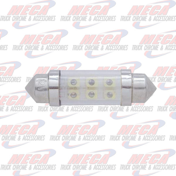 DOME LED BULB AMBER 10MM X 36MM 2PK