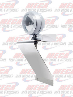 TRIANGLE LIGHT BKT W/ CLEAR CHROME HALOGEN ONLY
