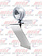 TRIANGLE LIGHT BKT W/ CLEAR CHROME HALOGEN ONLY