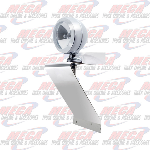 TRIANGLE LIGHT BKT W/ CLEAR CHROME HALOGEN ONLY