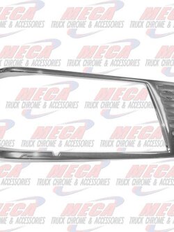 HEADLAMP BEZEL PB 377 CHROME PASSENGER SIDE