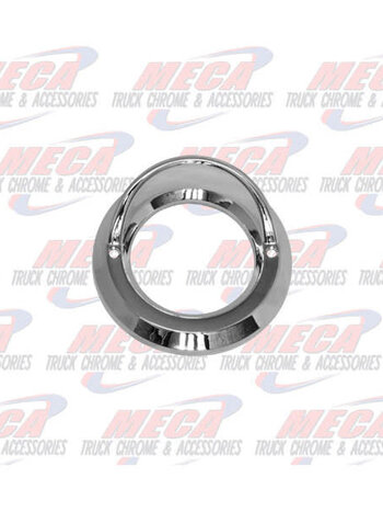 BEZEL 2'' RND W/VISOR CHROME THINNER STYLE
