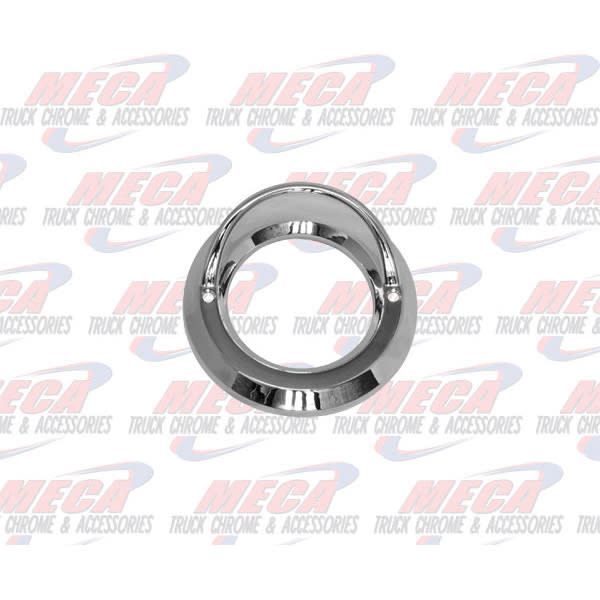 BEZEL 2'' RND W/VISOR CHROME THINNER STYLE