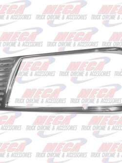 HEADLAMP BEZEL PB 377 CHROME DRIVER SIDE