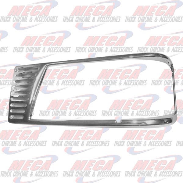 HEADLAMP BEZEL PB 377 CHROME DRIVER SIDE
