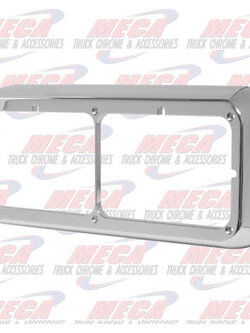 CHROME HEADLIGHT BEZEL RECTANGULAR DUAL