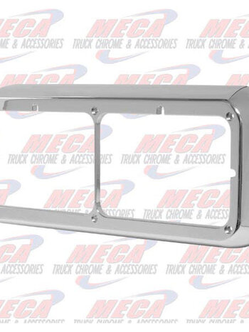 CHROME HEADLIGHT BEZEL RECTANGULAR DUAL