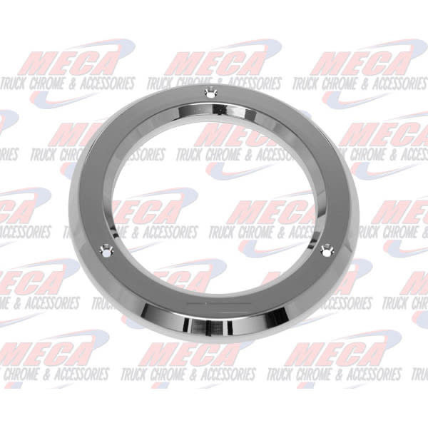 BEZEL 4" RND W/O VISOR CHROME