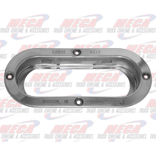 BEZEL OVAL S/S SNAP IN RIM