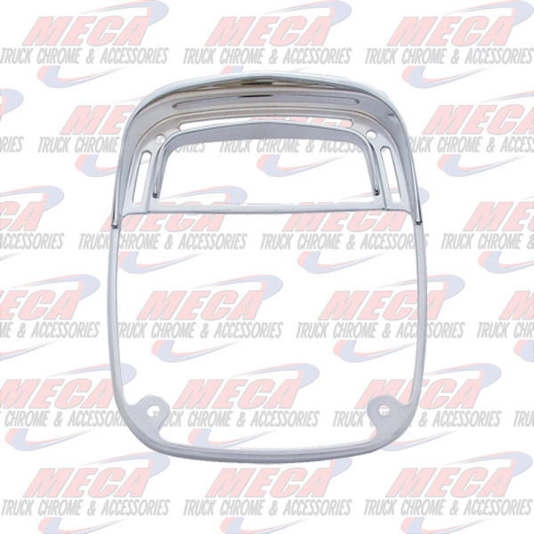 BEZEL W/VISOR CHROME UNIV