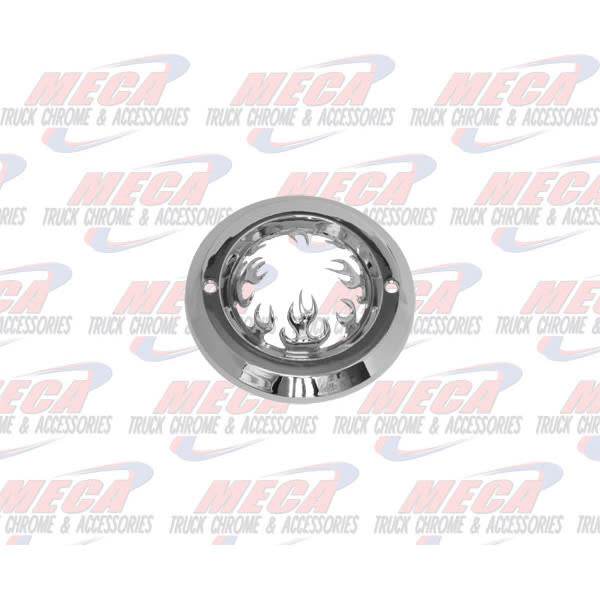 BEZEL 2'' ROUND W/ FLAMES