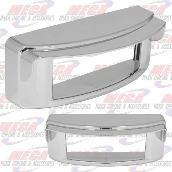 BEZEL FOR TRAILER LIGHTS - CHROME WITH VISOR