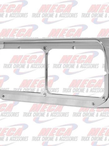 CHROME HDLT BEZEL W/ CHROME AMBER LEDS & VISOR