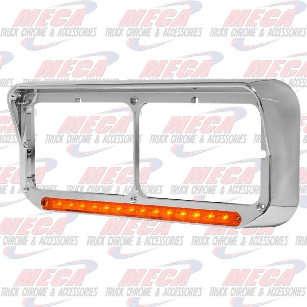 HEADLIGHT BEZEL DRIVER W/ SEQUENTIAL LED AMBER