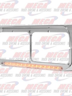 HEADLIGHT BEZEL DRIVER W/ SEQUENTIAL LED CLR AMBER