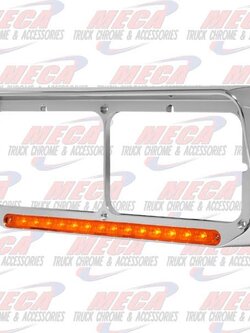 HEADLIGHT BEZEL PSNGR W/ SEQUENTIAL LED AMBER