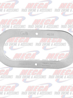 SECURITY OVAL BEZEL RING SS WITH 4 HOLES