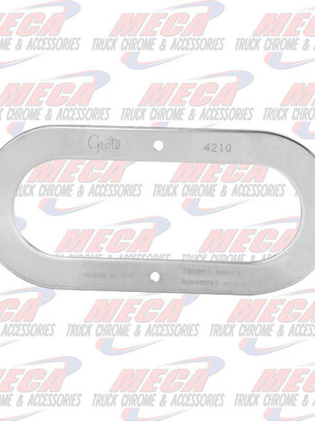 SECURITY OVAL BEZEL RING SS WITH 4 HOLES