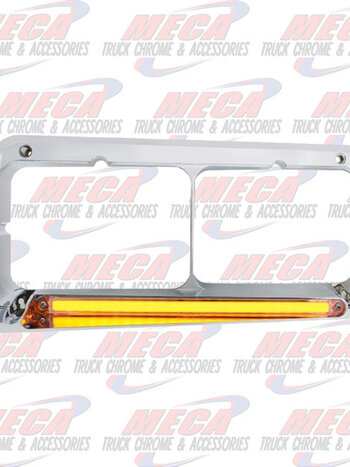 HEADLIGHT BEZEL FL FLD PASSEN HALO AMBER CLEAR LED