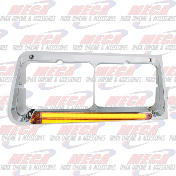 HEADLIGHT BEZEL FL FLD PASSEN HALO AMBER CLEAR LED